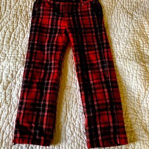 Jennie and Jack Red and Green Plaid Wool Pant 5